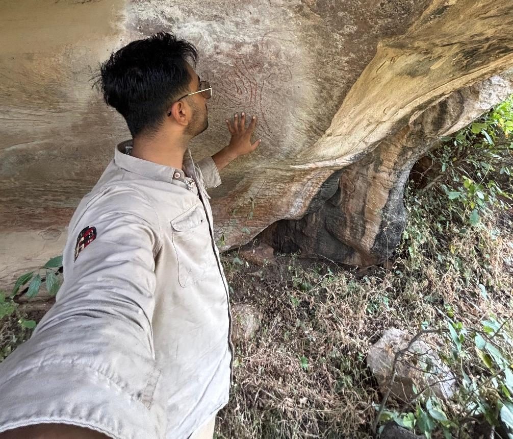 Exploring more of the rock paintings in the area
