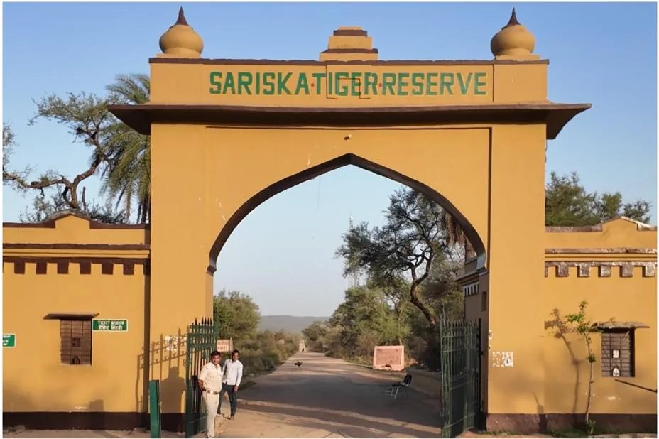The entrance gate to Sariska Tiger Reserve